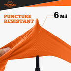 TitanFlex Heavy Duty Industrial Orange Nitrile Gloves, 8-mil, Gloves Disposable Latex Free with Raised Diamond Texture Grip, Powder Free, Rubber Glove, Mechanic Gloves,50-ct Box (Small)