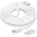 Ethernet Cable 30M, Cat6/Cat 6e Long Internet Cable,Flat Network Patch Cord