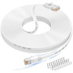 Ethernet Cable 30M, Cat6/Cat 6e Long Internet Cable,Flat Network Patch Cord
