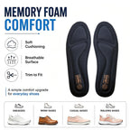 riemot Memory Foam Insoles for Men and Women - Replacement Shoe Inserts Comfort Cushioning for Sports Shoes, Trainers, Sneakers, Work Boots and Walking Shoes, Black with Yellow Base, UK8 / EU42