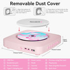 CD Player Portable: Kegaudio CD Players for Home with Speakers Bluetooth