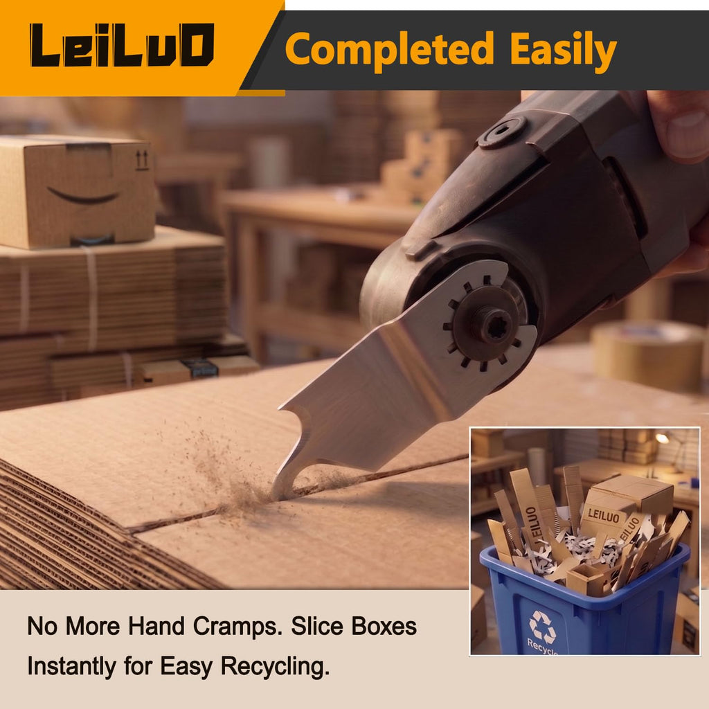 LEILUO 32Pcs Oscillating Tool Blades Wood Metal Multitool Blades Set