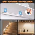 Under Cabinet Lighting Wireless, 10inch Motion Sensor Light Indoor, 3Pack