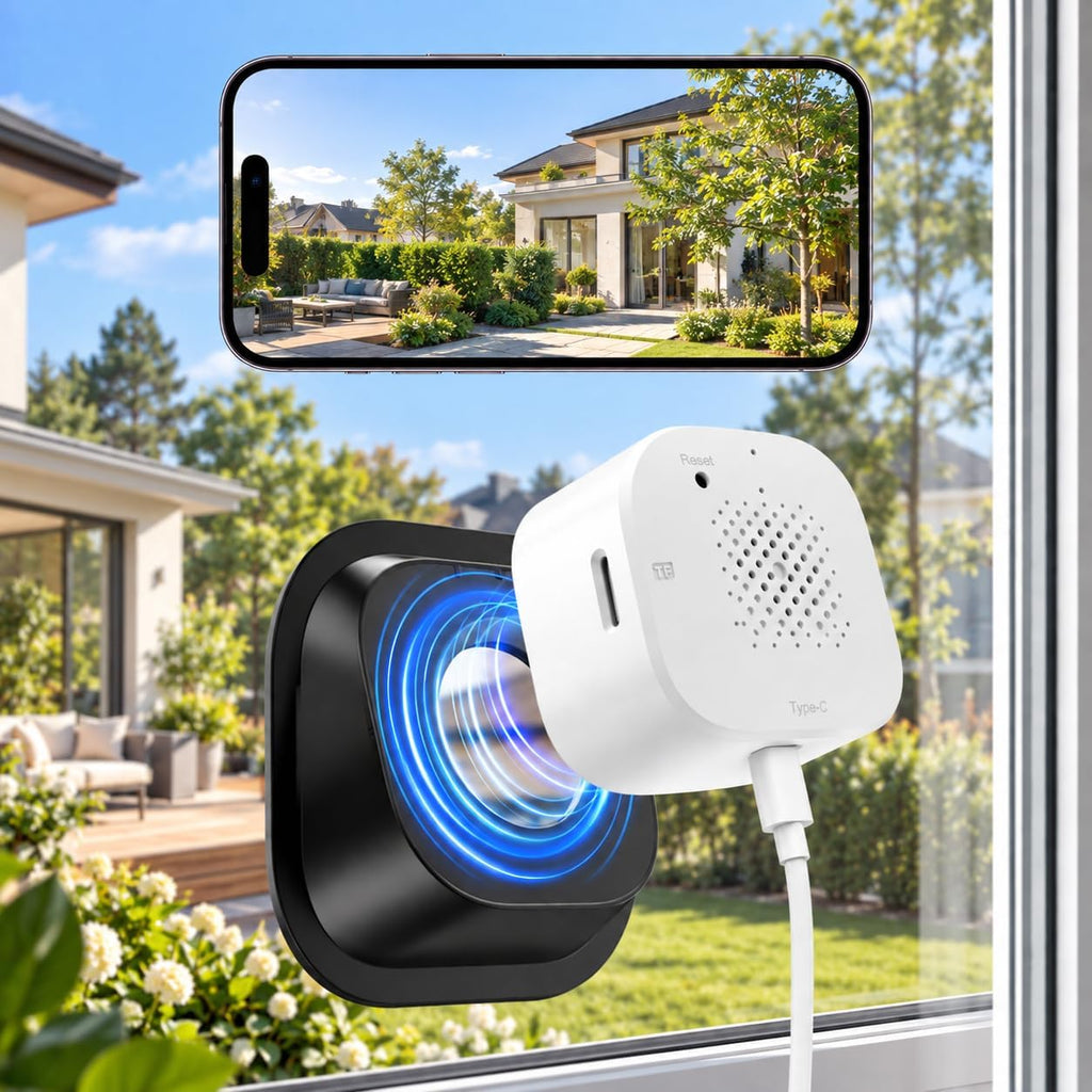 2K 3MP Window Security Camera with Motion Detection Indoor Window Cameras