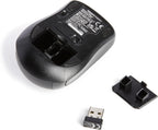 Amazon Basics Wireless Mouse for Laptop, 2.4GHz with USB Nano Receiver – Black