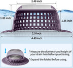 Aluvor Shower Drain Hair Catcher Bathtub Drain Cover Sink Drain Protector