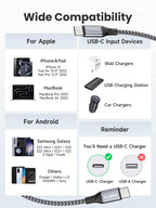 RAVIAD 100W USB C to USB C Charger Cable 2M 2Pack, USBC to USBC Cable 5A