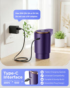 Water Jug Pump for 5 Gallon Bottle – Portable Electric USB-C Charging Dispenser, Dual Powerful Motors, Fast Flow, Fits 2-5 Gallon Jugs – Ideal for Home, Office, Camping, RV, Beige