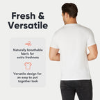 FM London 3/5 Pack Mens T Shirt, Premium Weight, 100% Cotton & Super Soft