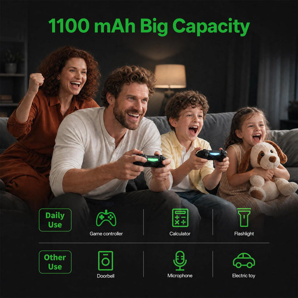 BEVIGOR 12 Slot Battery Charger with 12 Pack AA Rechargeable Batteries