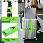 WISYOK Luggage Straps Extended, 4 Pack, 130-250cm Adjustable, Pink SkyBlue