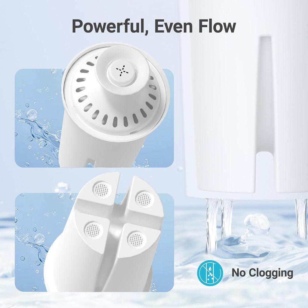 AQUA CREST Filter Replacement for Brita® Water Pitcher & Dispenser, 6 Pack