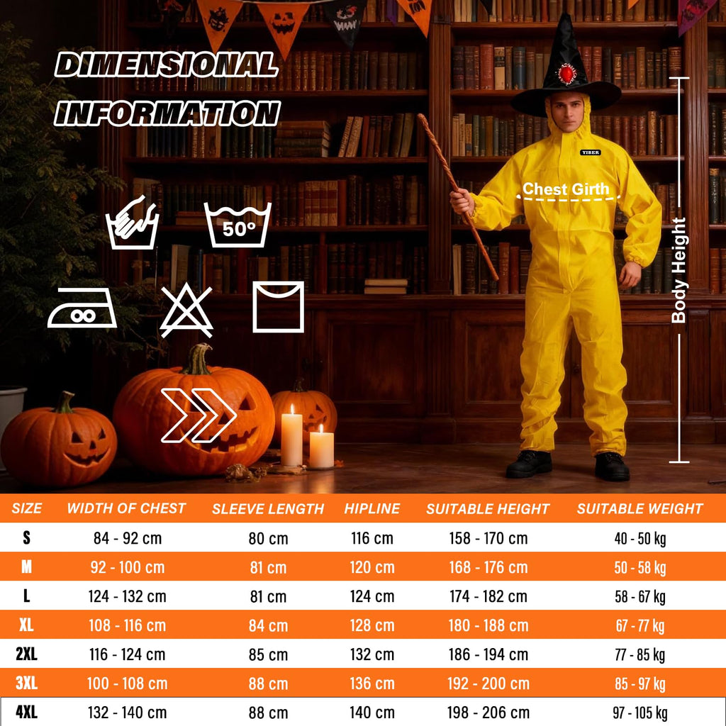 Hazmat Suits & Disposable overalls| Multiple Specifications Options & Full Body Protective | Suit for painting & Cleaning