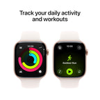Apple Watch Series 11 GPS 42mm Smartwatch with Space Grey Aluminium Case with Black Sport Band S/M. Sleep Score, Fitness Tracker, Health Monitoring, Always-On Display, Water Resistant