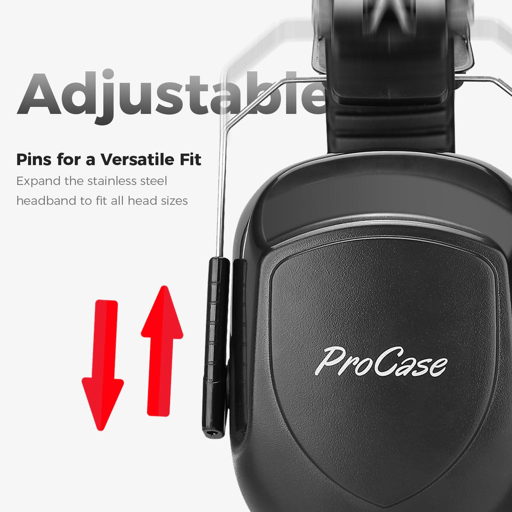 ProCase Hearing Protection Ear Muffs SNR 33dB, Noise Cancelling Headphones