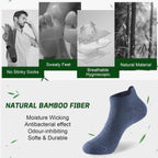 Niorasen Bamboo Trainer Socks for Men & Women, 6 Pairs, Low Cut
