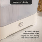 Tommee Tippee Electric Steam Baby Bottle Steriliser 5-Minute Cycle White
