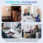 European to UK Plug Adapter US to UK Power Adaptor,US to UK Travel Adapter,13A 250V World Global Appliance Converter for the Visitor from USA, EU, Australia, Thailand, Canada, Japan,China.