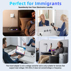 European to UK Plug Adapter US to UK Power Adaptor,US to UK Travel Adapter,13A 250V World Global Appliance Converter for the Visitor from USA, EU, Australia, Thailand, Canada, Japan,China.