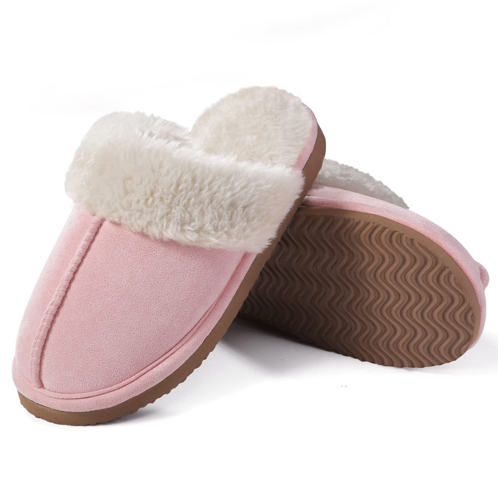 Litfun Women's Fluffy Memory Foam Slippers House Shoes Indoor