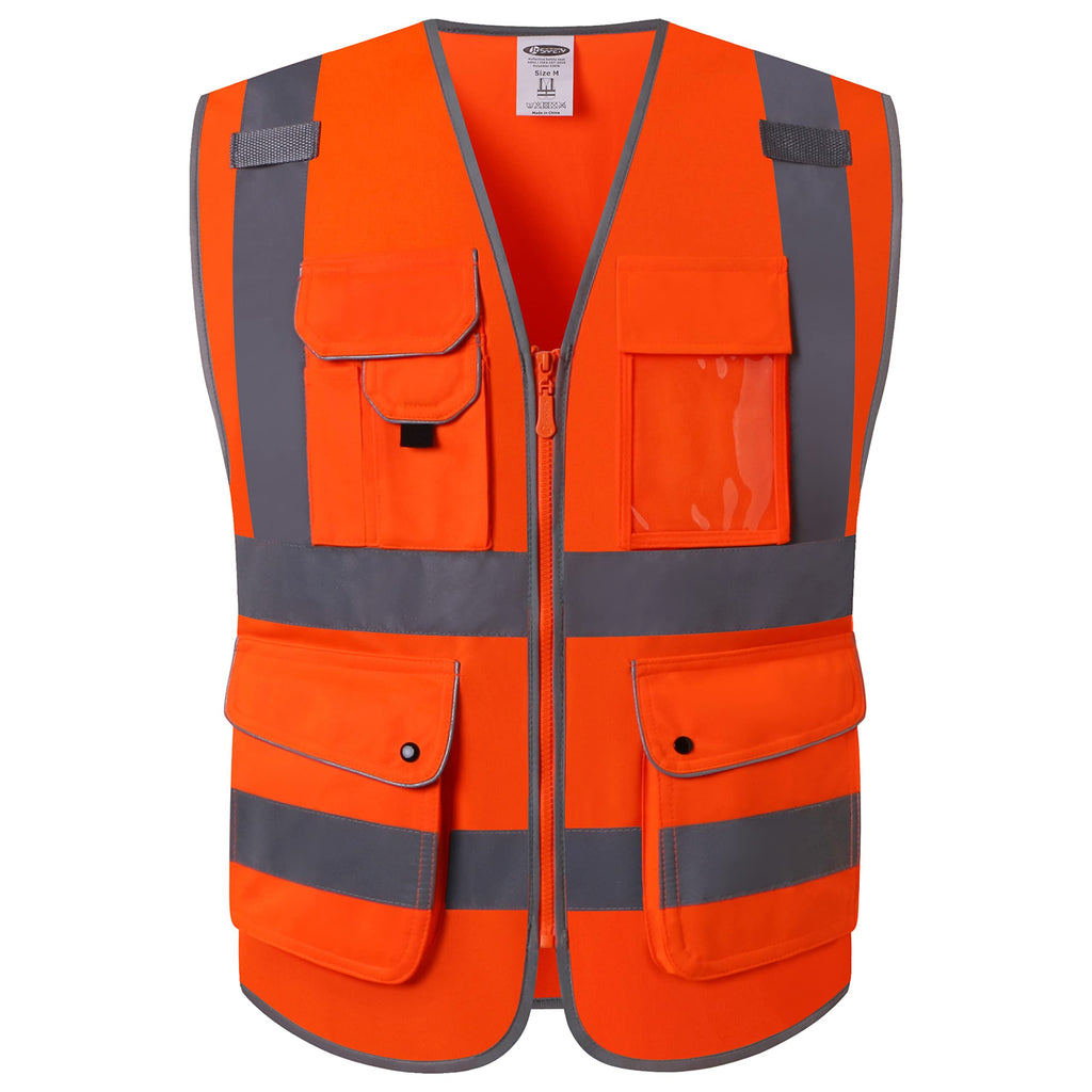 JKSafety Safety Vest for Men Women Reflective Hi Vis JK150 Green 3XL