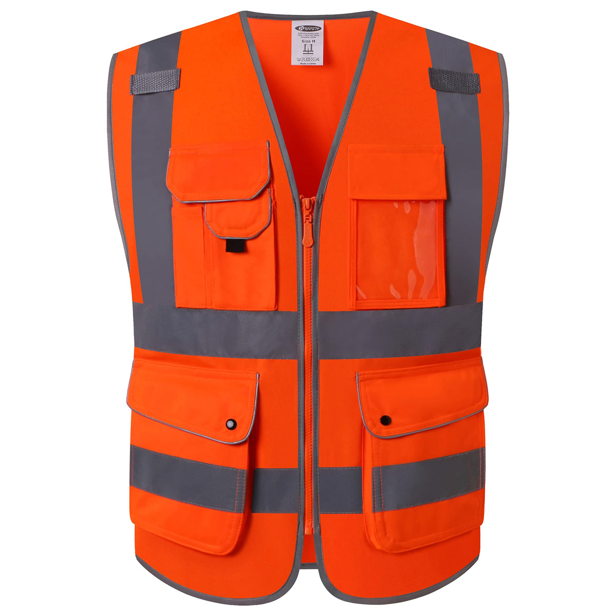 JKSafety Safety Vest for Men Women Reflective Hi Vis JK150 Green 3XL