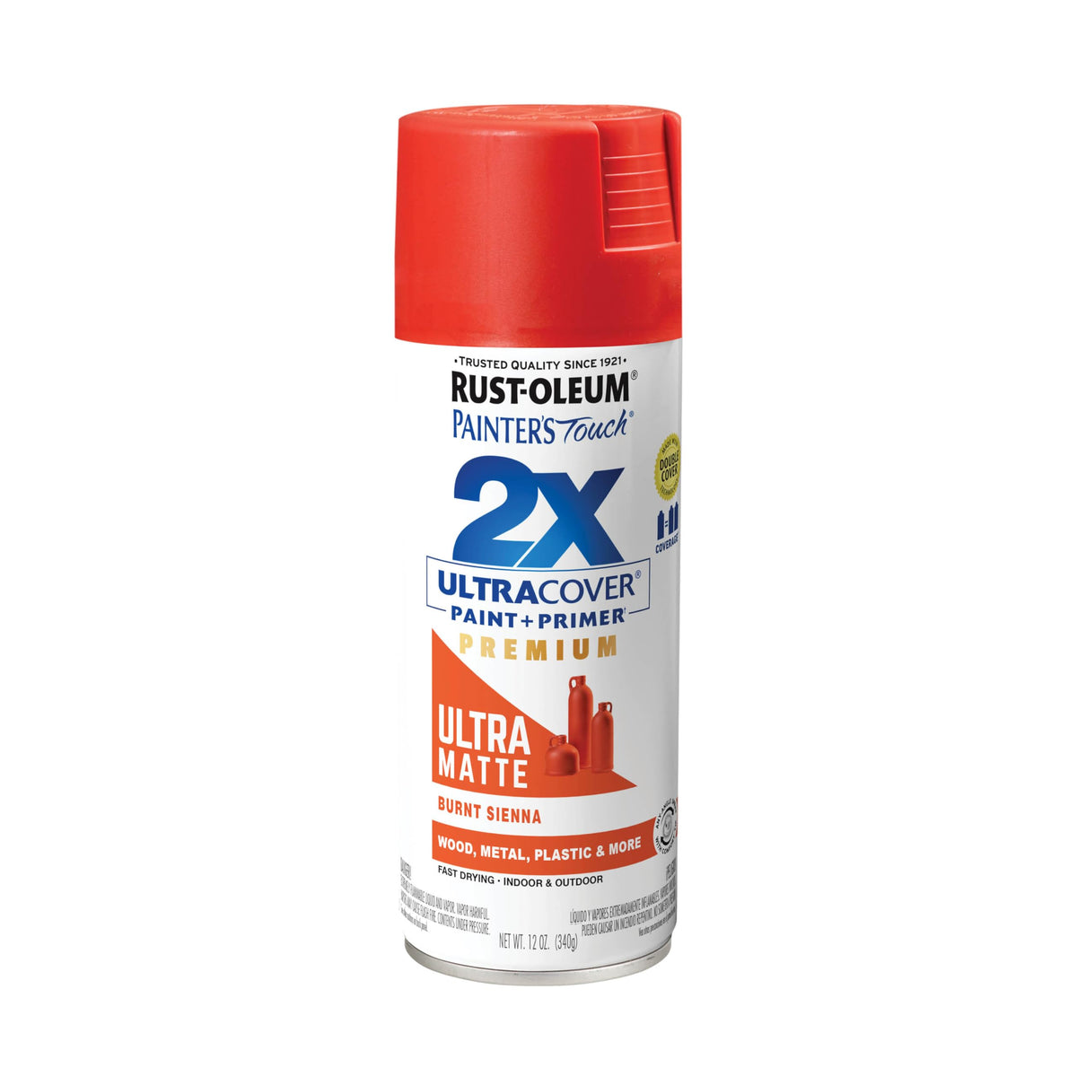 Rust-Oleum 334023-6PK Painter's Touch 2X Ultra Cover Spray Paint, 12 oz, Gloss Almond, 6 Pack