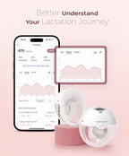 Momcozy M5 Smart Wearable Breast Pump, Double Pack, Gray