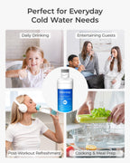 Waterdrop ADQ747935 Refrigerator Water Filter and Air Filter, 3 Combo