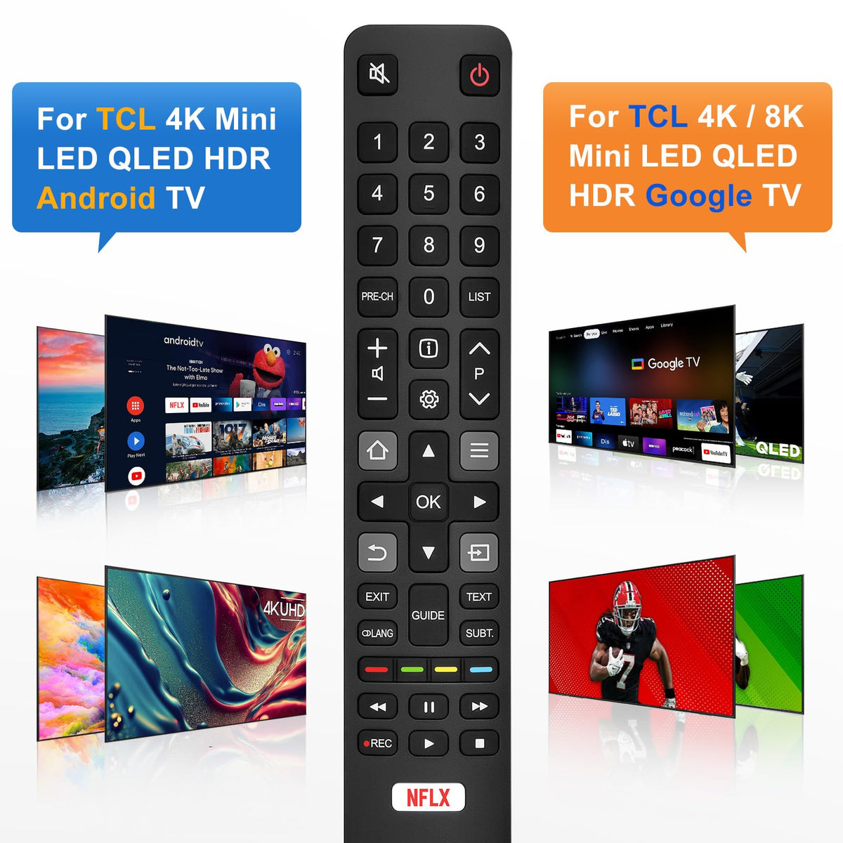 Universal TV Remote for Hisense-Smart-TV-Remote-Control-Replacement