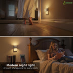 L LOHAS LED Night Lights Plug into Wall, Dimmable Night Light 2 Pack