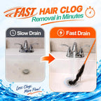 Drain Snake Hair Clog Remover - Shower Sink Unclogger Tool