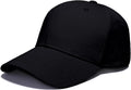 Baseball Cap for Men & Women, Adjustable Unisex 6 Panel Hat with Curved Peak, Breathable Eyelets, One Size Fits Most, Casual Sports Outdoor Wear