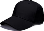Baseball Cap for Men & Women, Adjustable Unisex 6 Panel Hat with Curved Peak, Breathable Eyelets, One Size Fits Most, Casual Sports Outdoor Wear