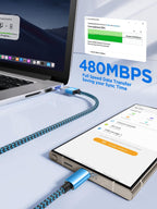 USB C Charger Cable 3M 2Pack Type C Charger Fast Charging 3A Lead Braided for Samsung Galaxy S23 S22 S21 S20 S10 S9 S8 A12 A13 A20e A21s A53 A70,Google Pixel 7 6,Huawei P30 P40,Sony Xperia,Switch,PS5