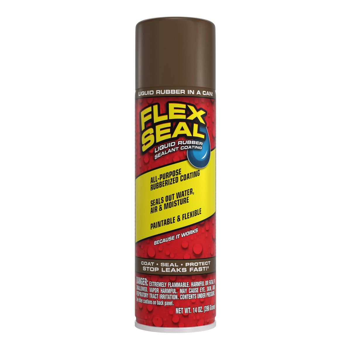 Flex Seal Spray Rubber Sealant Coating, Waterproof, Clear, 14 oz, 1-Pack