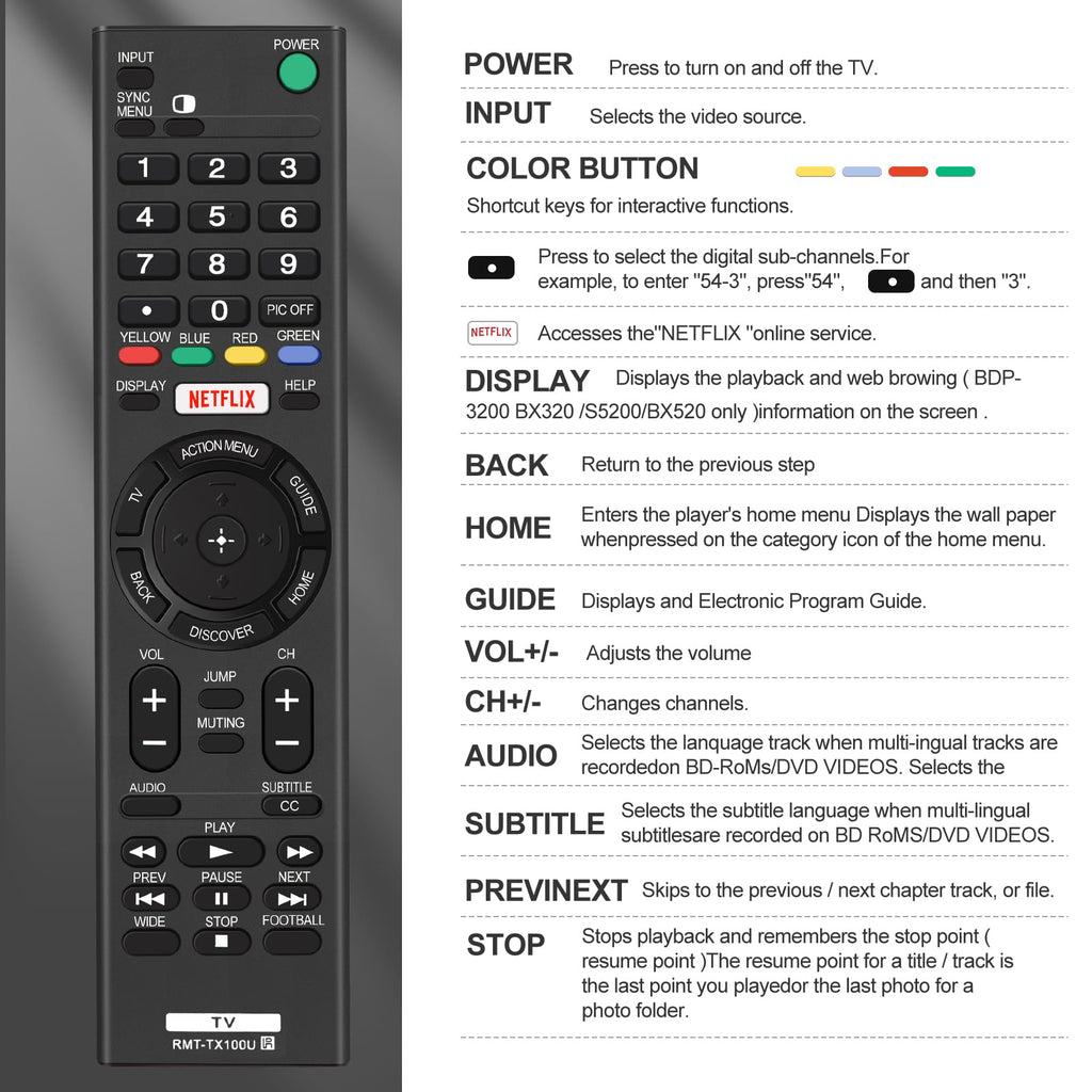 for Samsung TV Remote, for Samsung Smart TV Remote Control Replacement