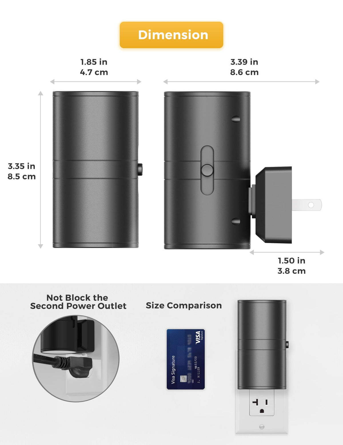 L LOHAS LED Night Light Plug in, Night Lights Plug into Wall, Soft White