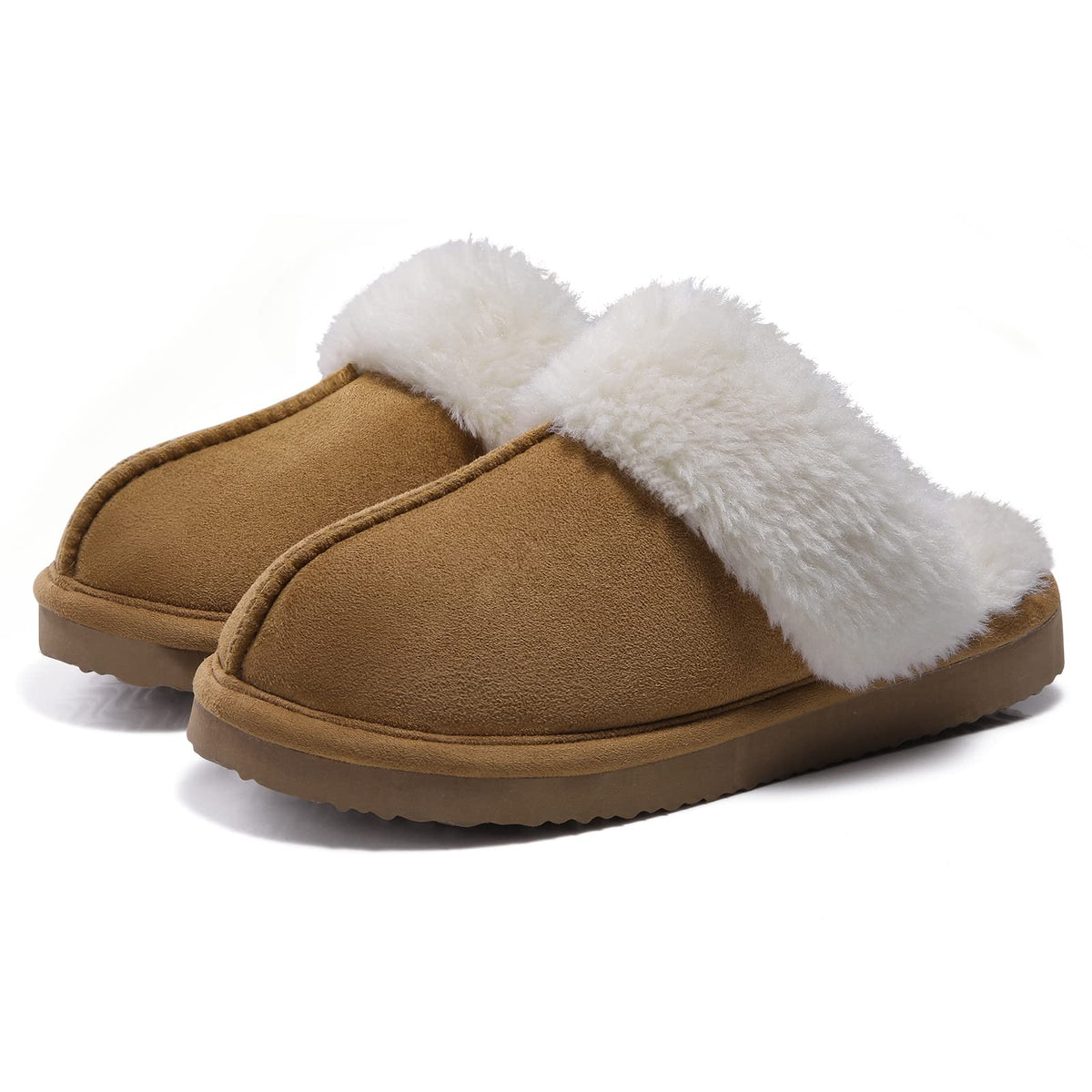 Litfun Women's Fluffy Memory Foam Slippers House Shoes Indoor