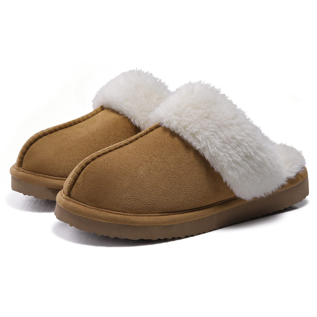 Litfun Women's Fluffy Memory Foam Slippers House Shoes Indoor