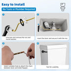 Hibbent Universal Metal Front Mount Toilet Handle Replacement Kit