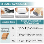Ansible 24 Pcs Chair Leg Floor Protectors Round