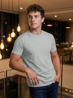 Love My Fashions Mens Plain T Shirt Crew Neck & Short Sleeve Cotton Tops for Men
