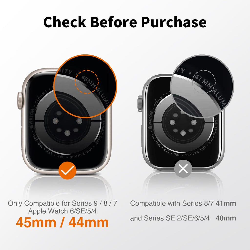 LK 6 Pack Screen Protector for Apple Watch Series 9 8 7 41mm/Series SE 6 5 4 40mm, Screen Protector Compatible for Apple Watch 40/41mm, High Definition, Bubble Free, Clear Flexible TPU Film