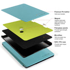 CoBak Case for 6" Kindle 11th Generation 2024 and 2022, Premium PU Leather Smart Cover with Auto Sleep/Wake for Kindle, Black