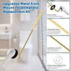 Hibbent Universal Metal Front Mount Toilet Handle Replacement Kit