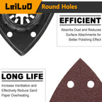 LEILUO 32Pcs Oscillating Tool Blades Wood Metal Multitool Blades Set