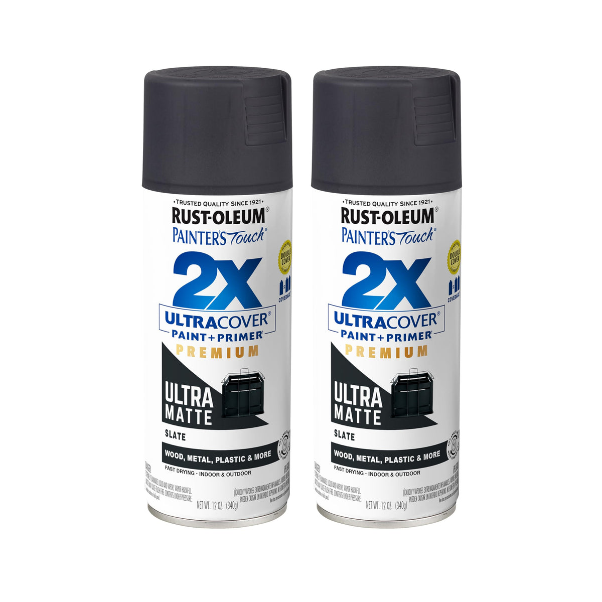 Rust-Oleum 334023-6PK Painter's Touch 2X Ultra Cover Spray Paint, 12 oz, Gloss Almond, 6 Pack