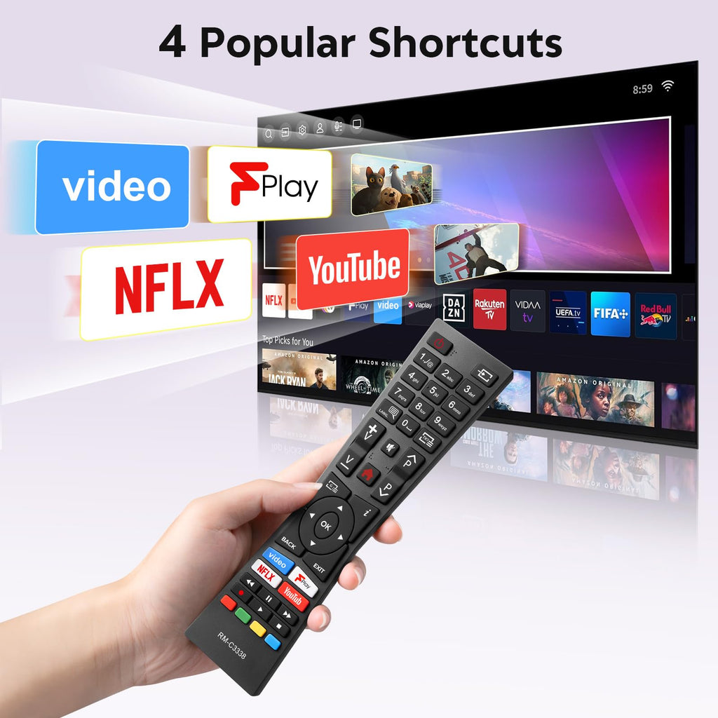 Universal TV Remote for Hisense-Smart-TV-Remote-Control-Replacement