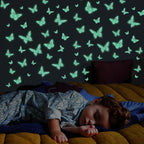 SAOROPEB 3D Butterfly Wall Decor 48 Pcs Gold Butterfly Birthday Decorations